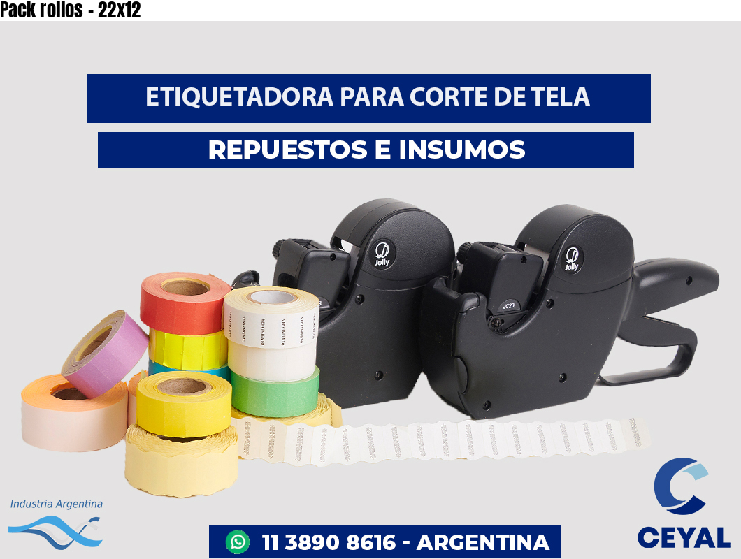 Pack rollos - 22x12