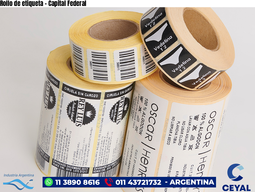 Rollo de etiqueta – Capital Federal
