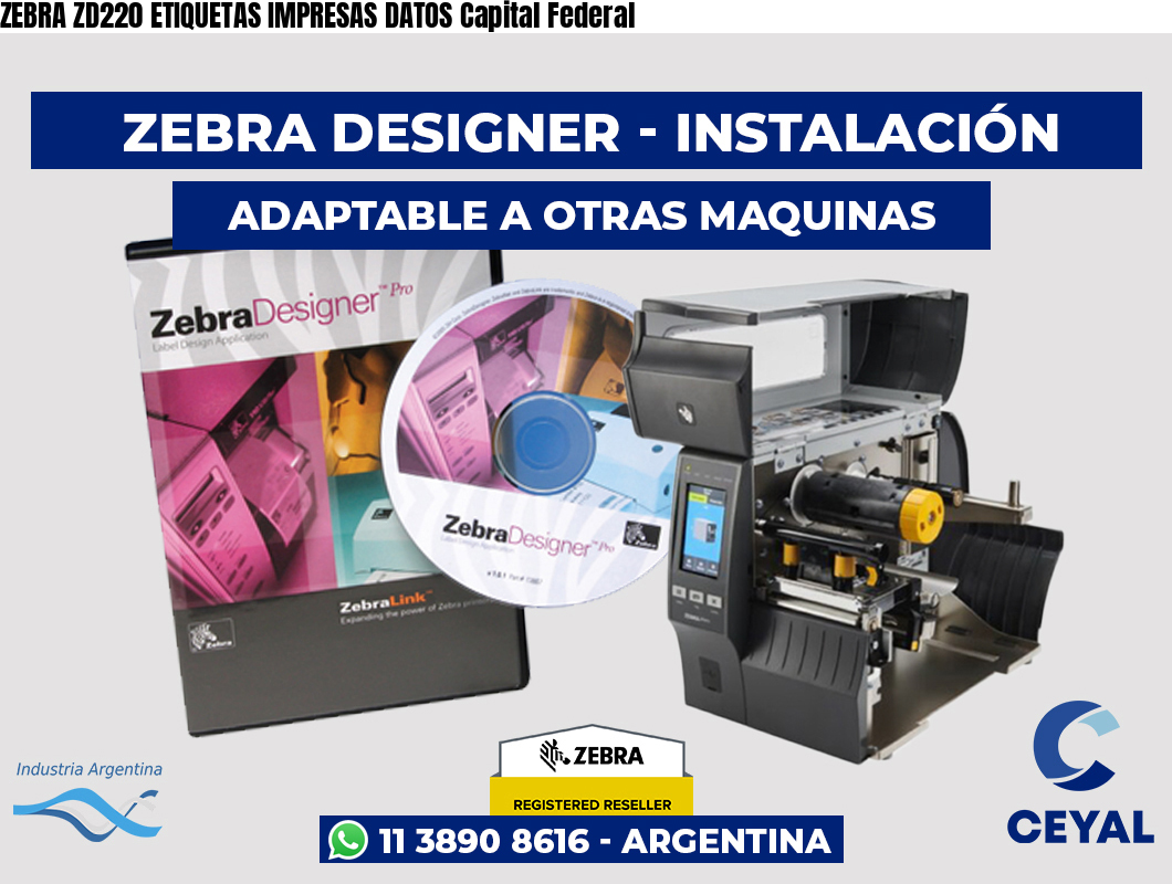 ZEBRA ZD220 ETIQUETAS IMPRESAS DATOS Capital Federal