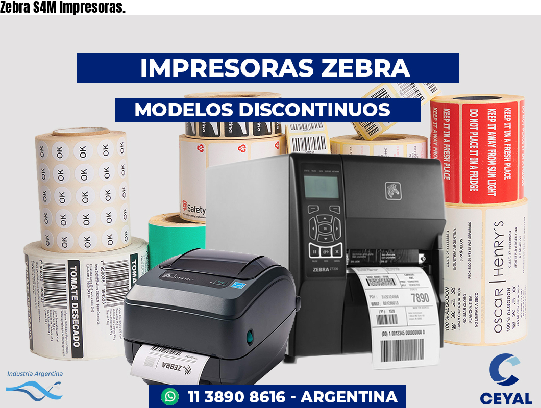 Zebra S4M Impresoras.