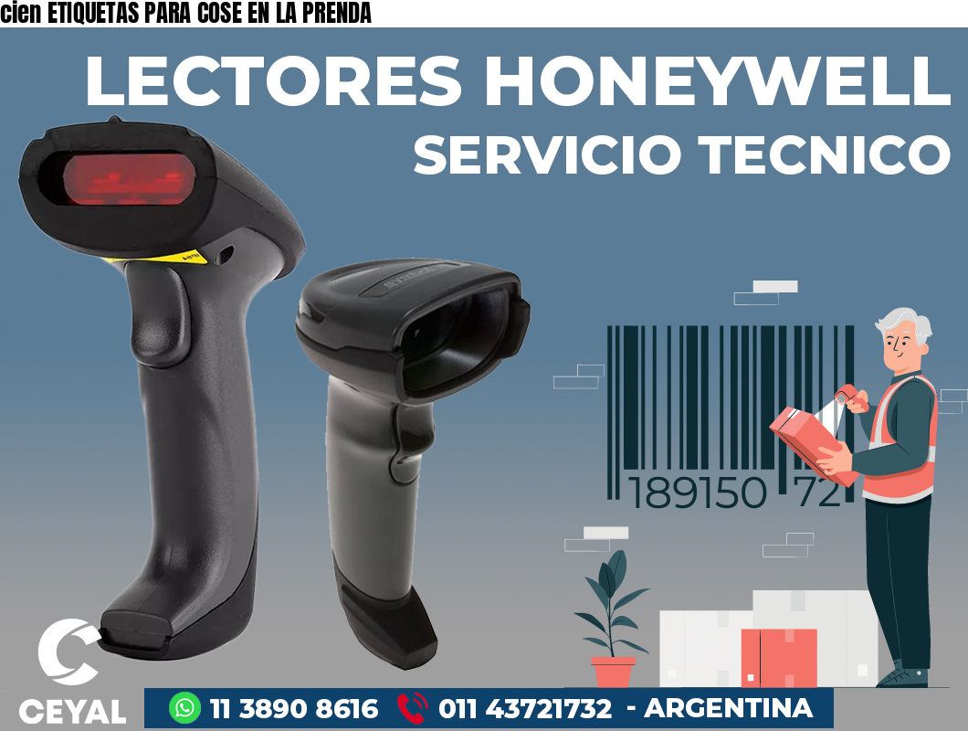 cien ETIQUETAS PARA COSE EN LA PRENDA