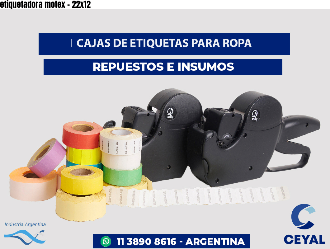 etiquetadora motex - 22x12