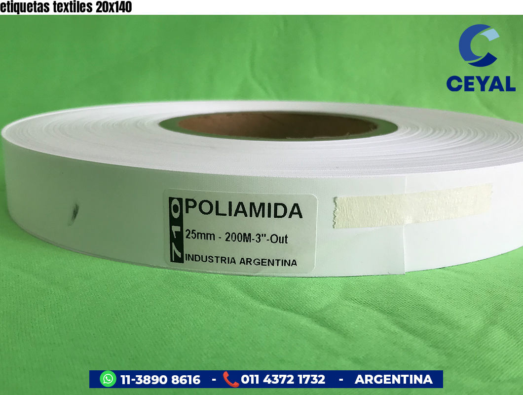 etiquetas textiles 20x140