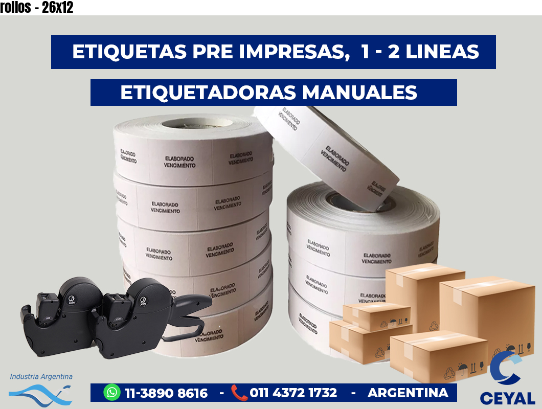rollos - 26x12