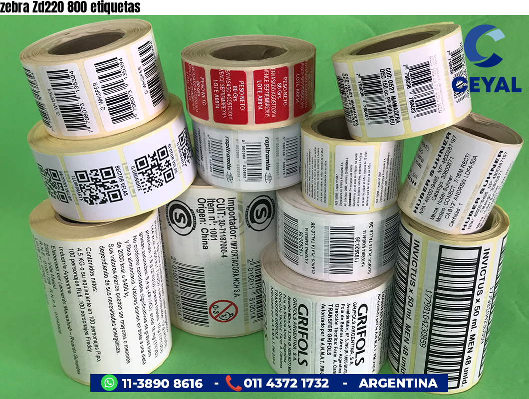 zebra Zd220 800 etiquetas