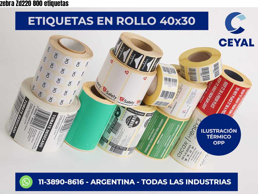 zebra Zd220 800 etiquetas