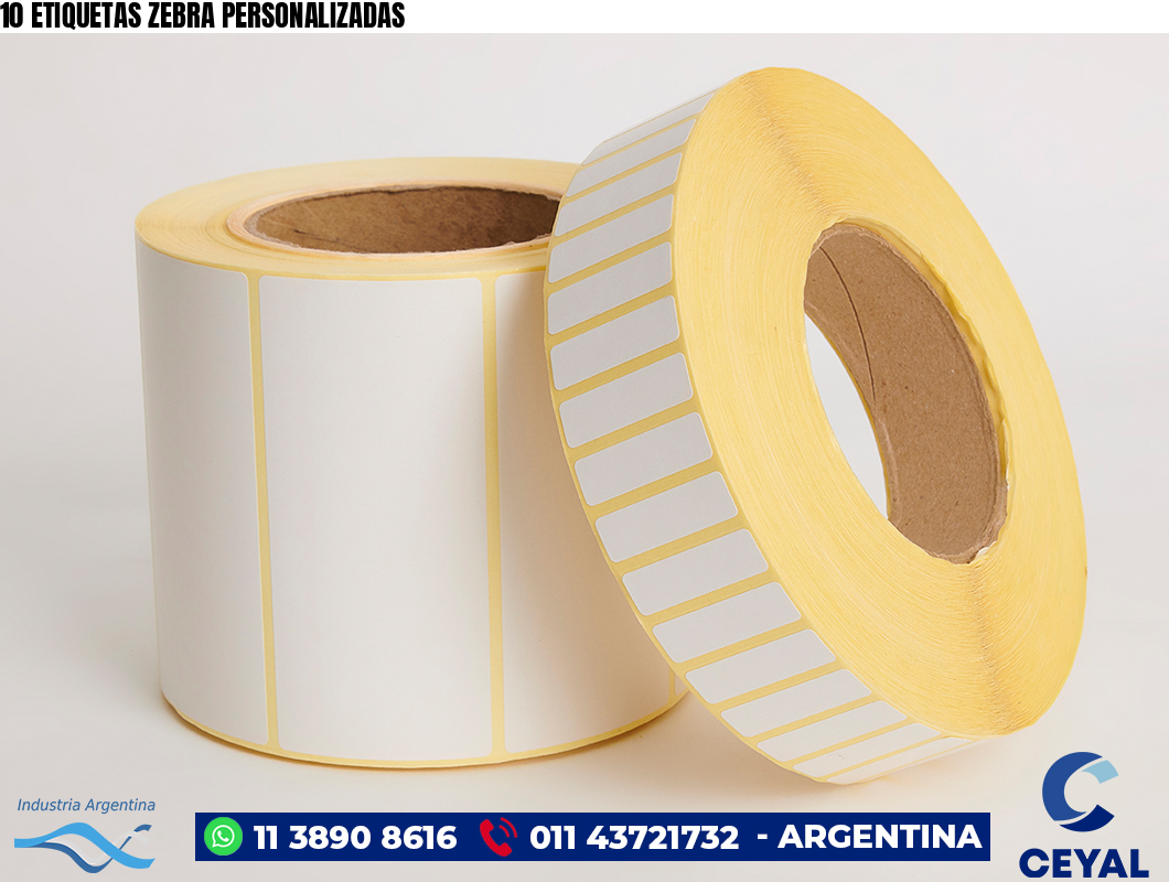 10 ETIQUETAS ZEBRA PERSONALIZADAS