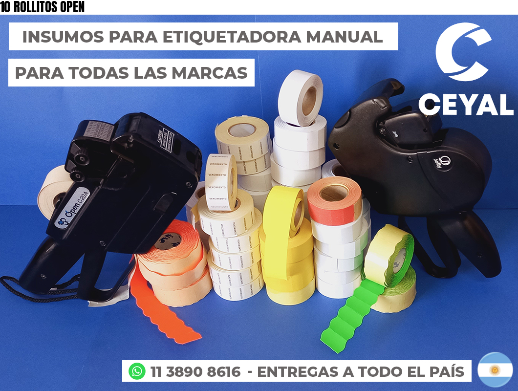 10 ROLLITOS OPEN