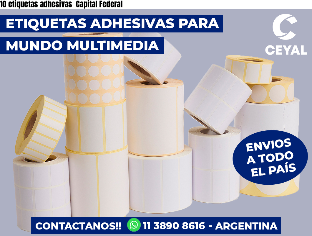 10 etiquetas adhesivas  Capital Federal