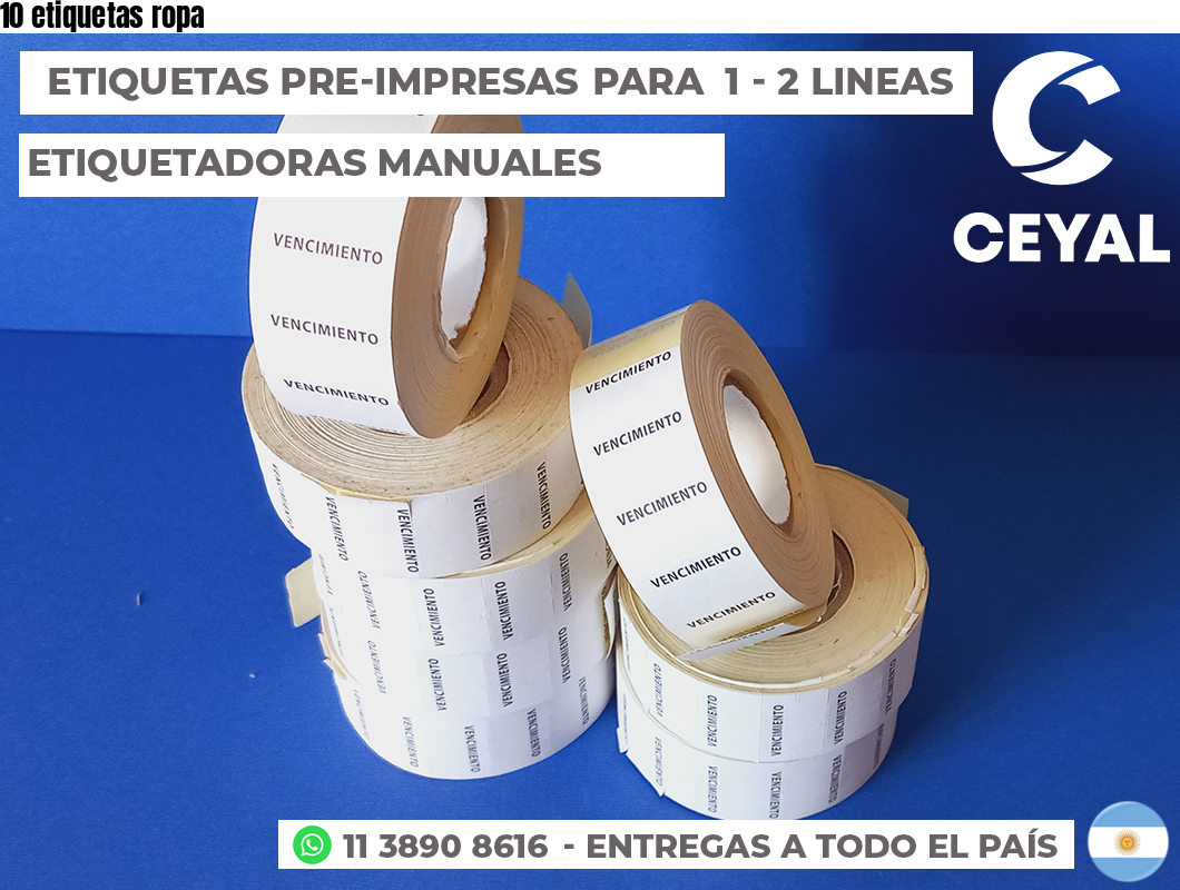 10 etiquetas ropa