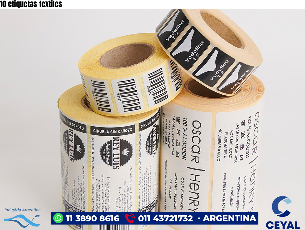 10 etiquetas textiles