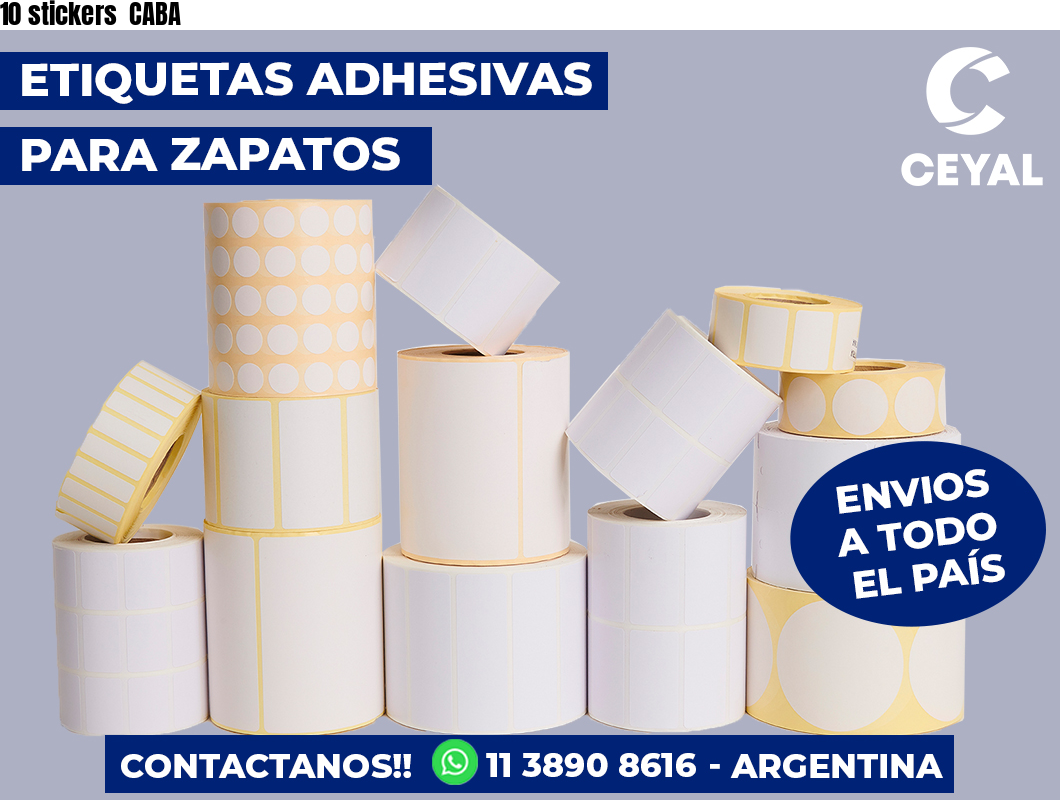 10 stickers  CABA