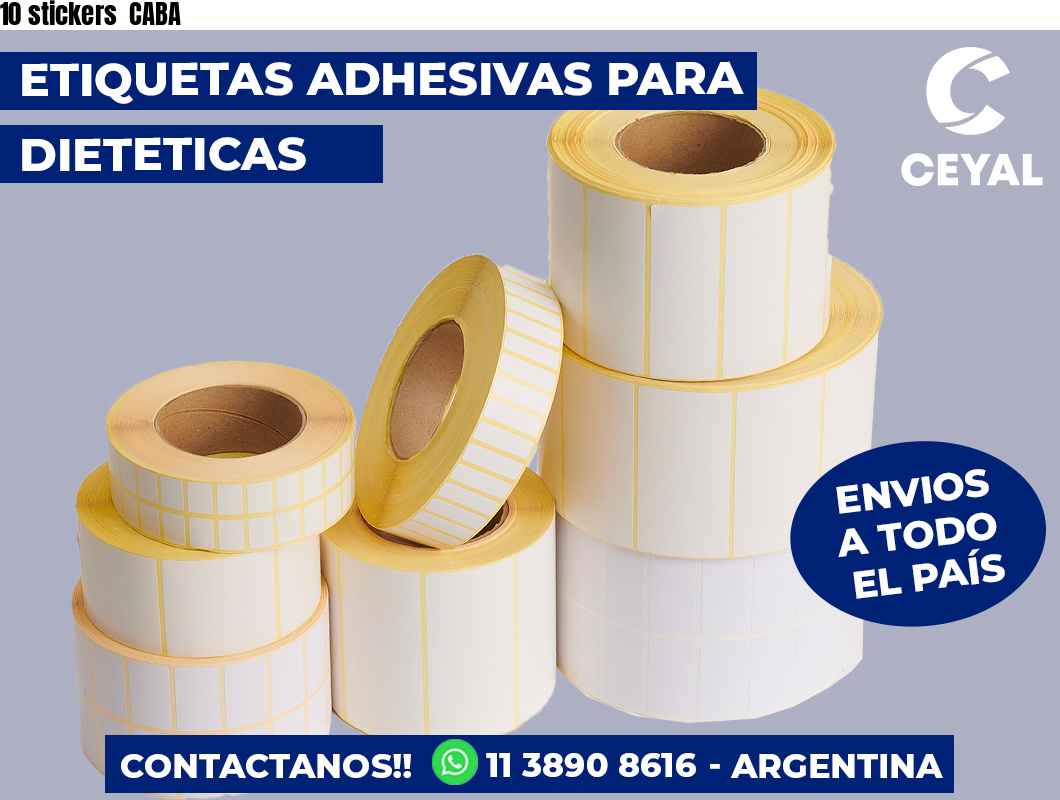 10 stickers  CABA