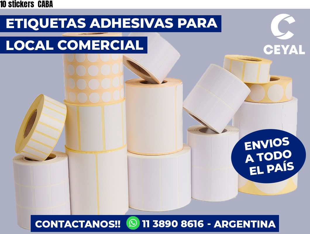10 stickers CABA