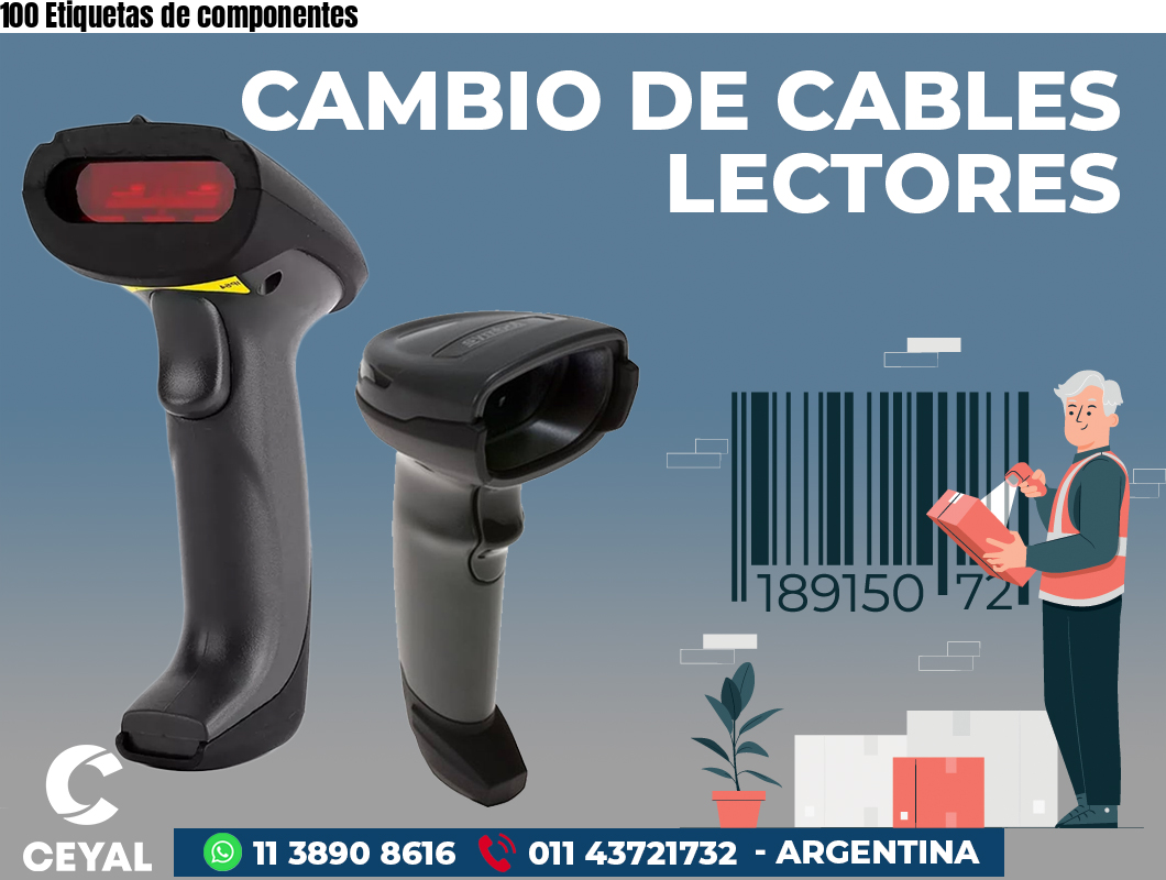 100 Etiquetas de componentes