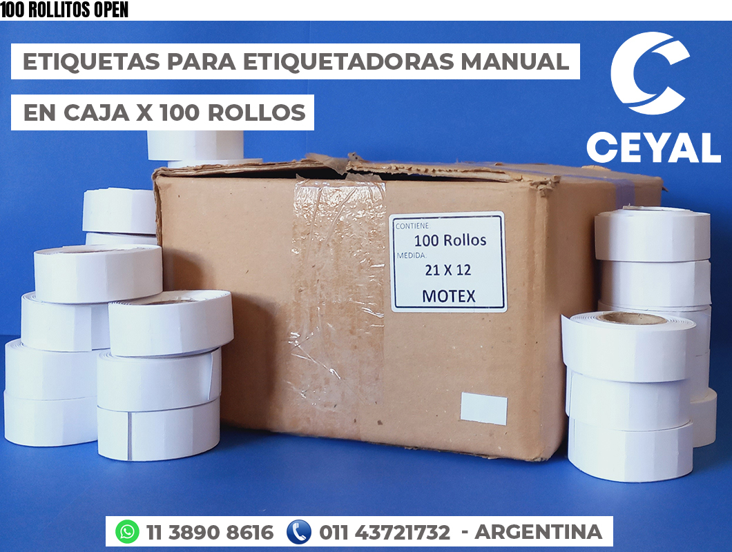 100 ROLLITOS OPEN