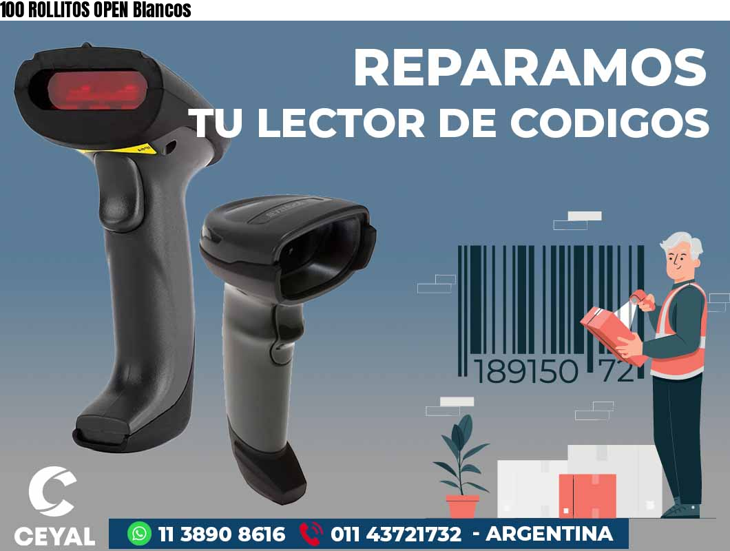 100 ROLLITOS OPEN Blancos