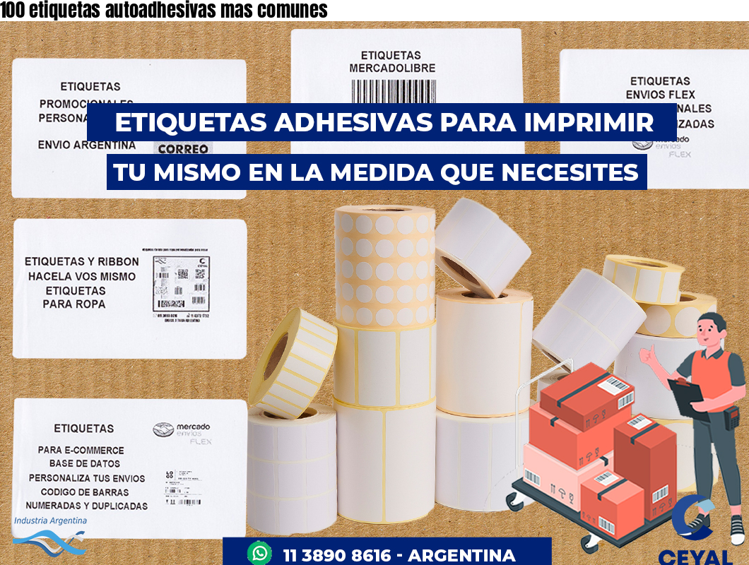 100 etiquetas autoadhesivas mas comunes