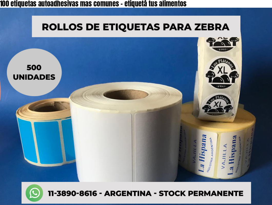 100 etiquetas autoadhesivas mas comunes - etiquetá tus alimentos