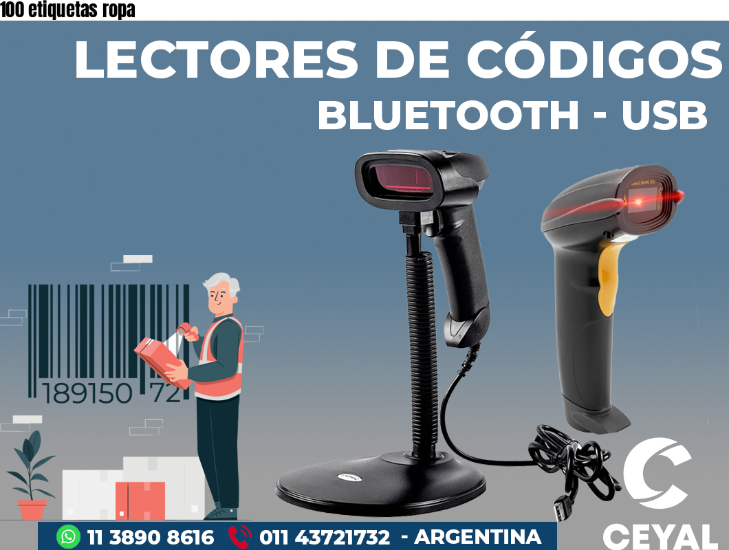 100 etiquetas ropa