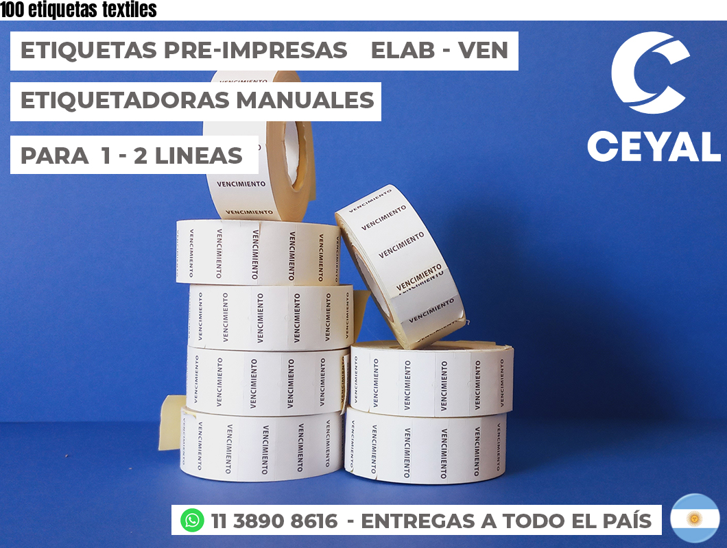 100 etiquetas textiles