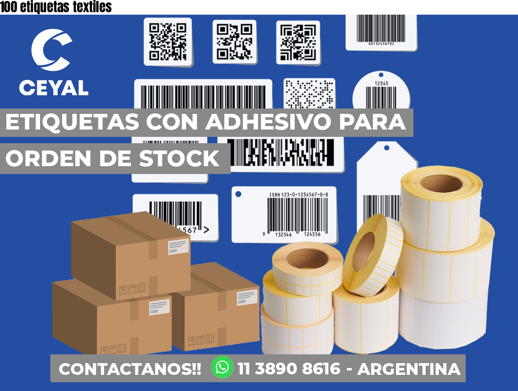 100 etiquetas textiles