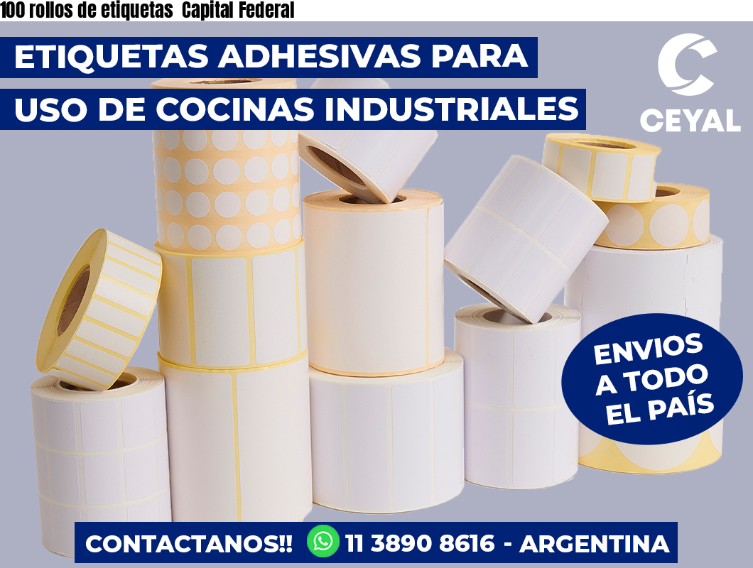 100 rollos de etiquetas  Capital Federal