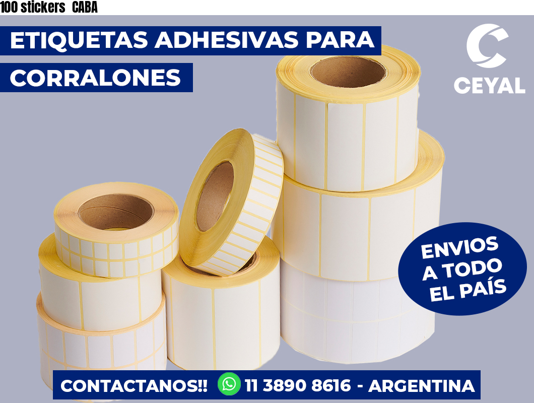 100 stickers CABA