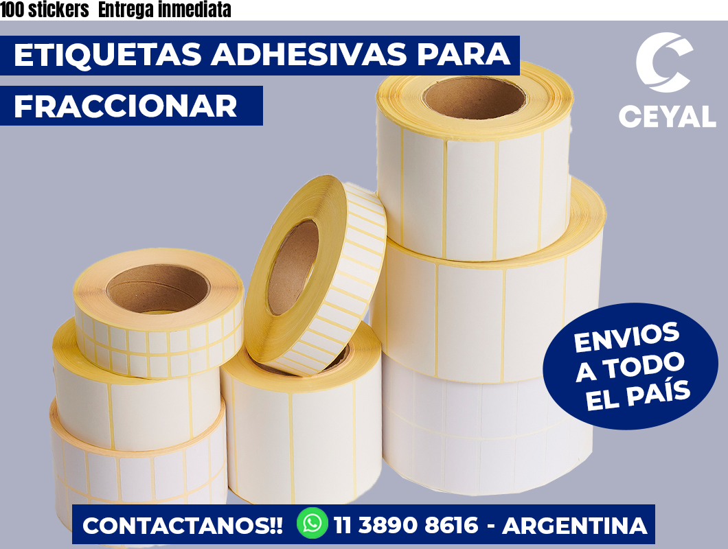 100 stickers Entrega inmediata