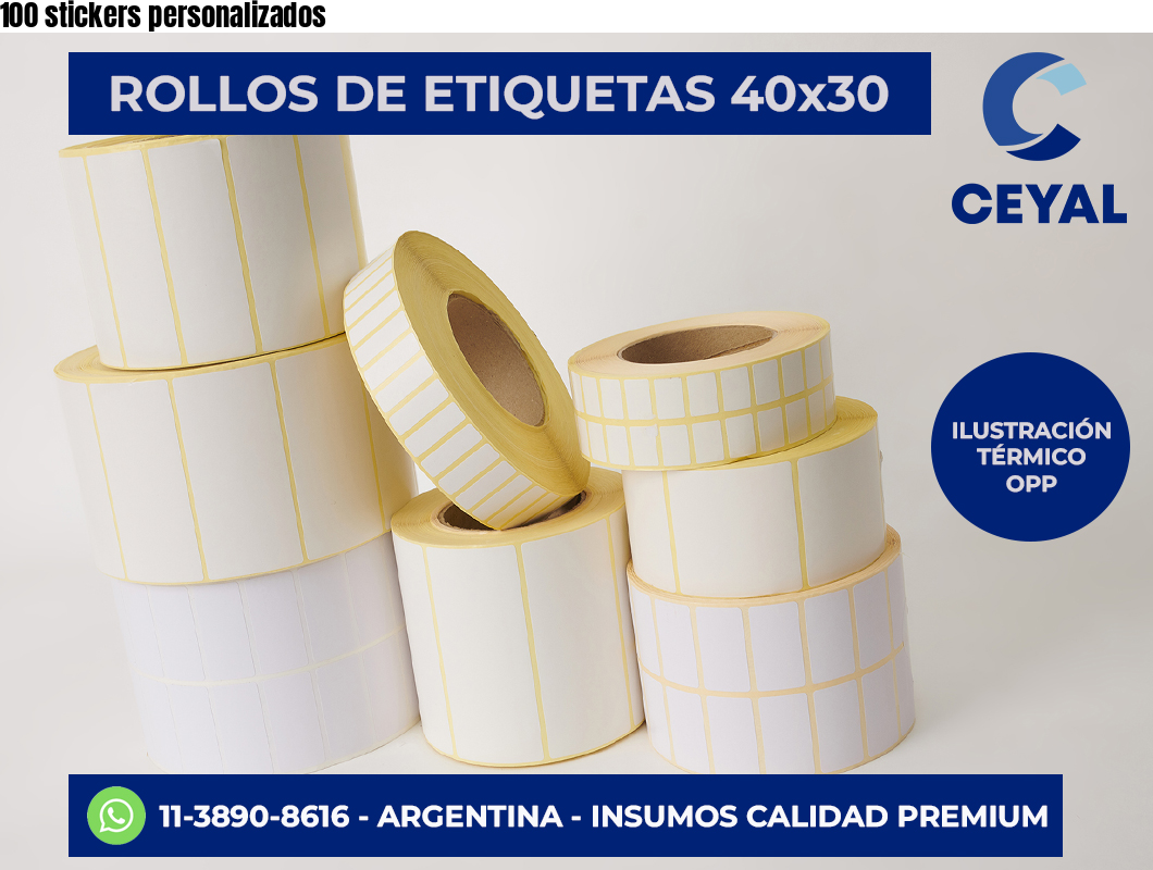100 stickers personalizados