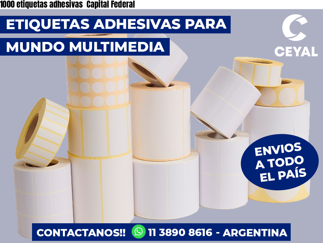 1000 etiquetas adhesivas  Capital Federal