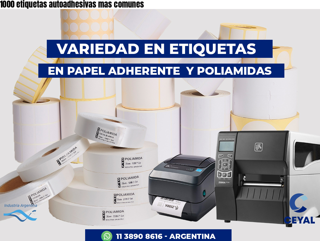 1000 etiquetas autoadhesivas mas comunes