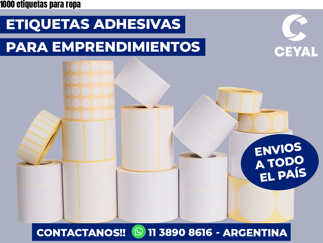 1000 etiquetas para ropa