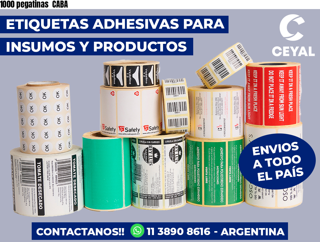 1000 pegatinas  CABA