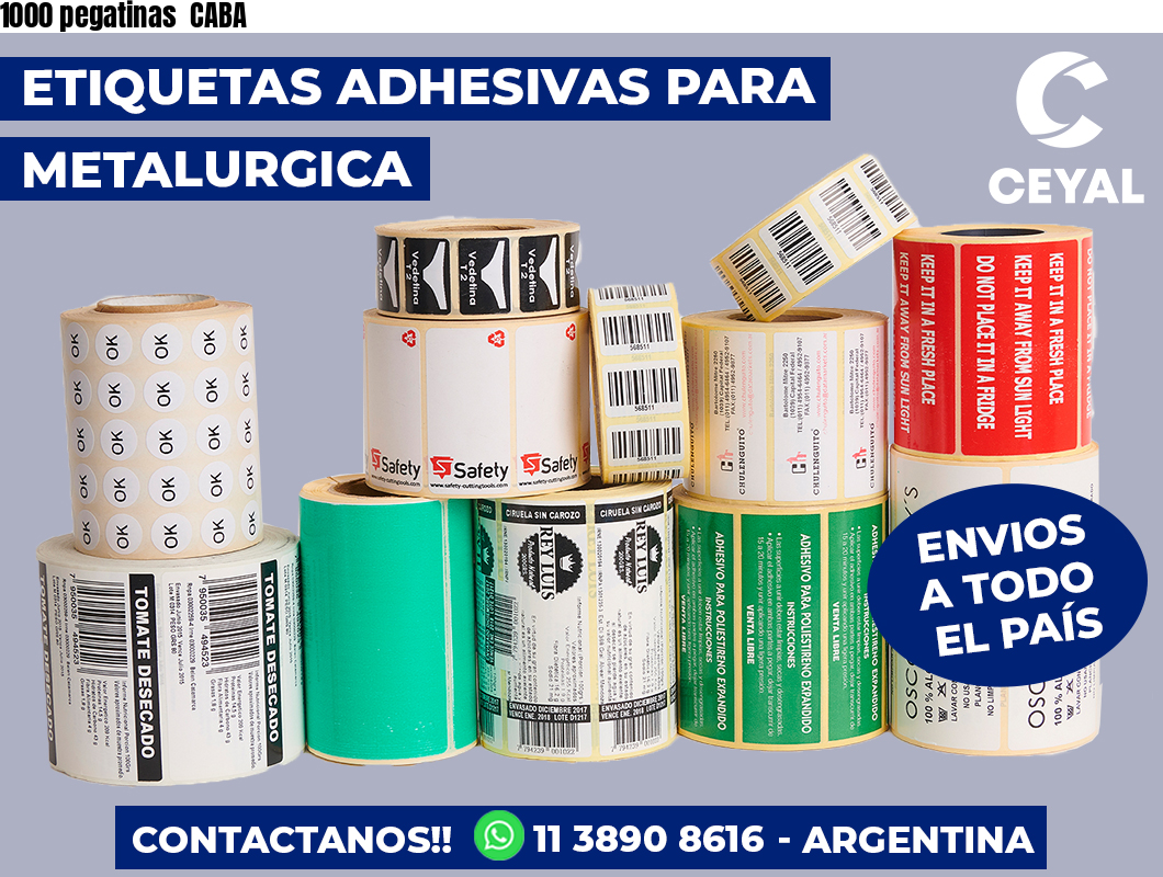 1000 pegatinas CABA