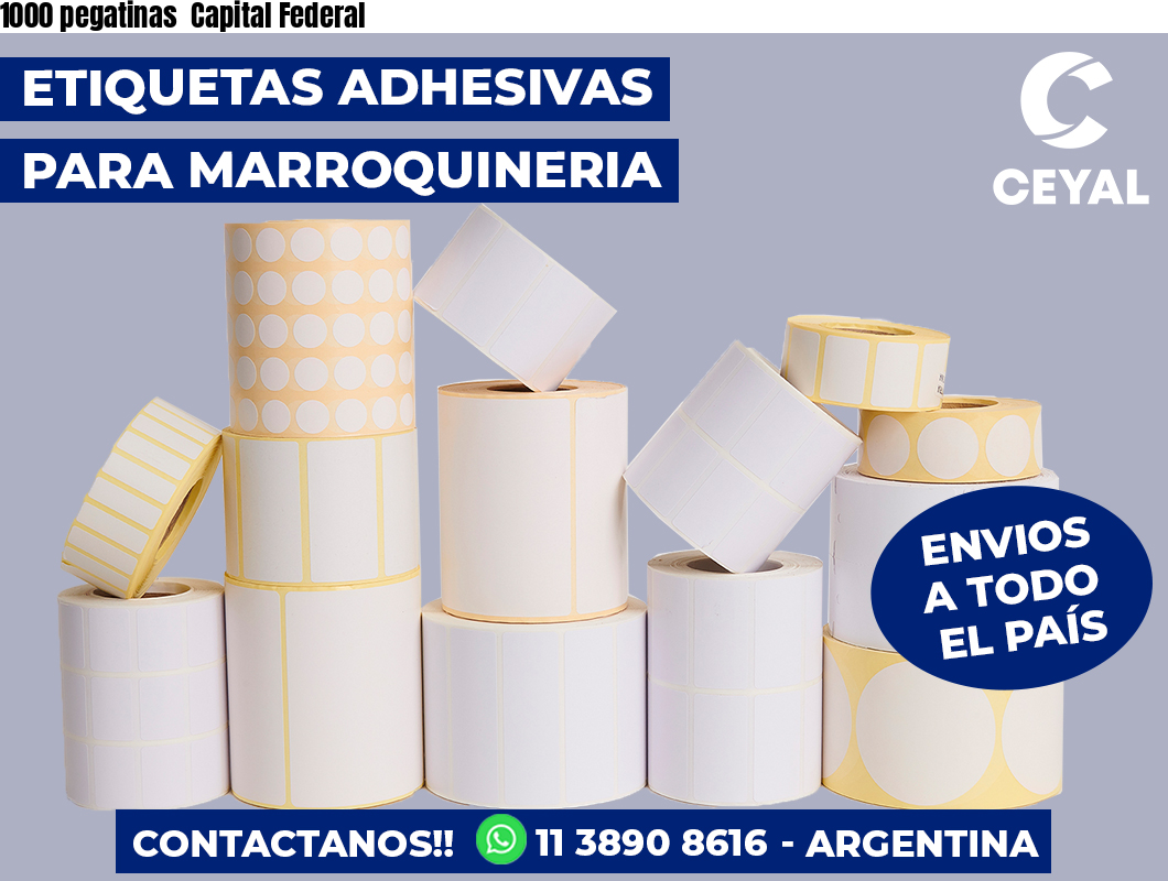 1000 pegatinas Capital Federal