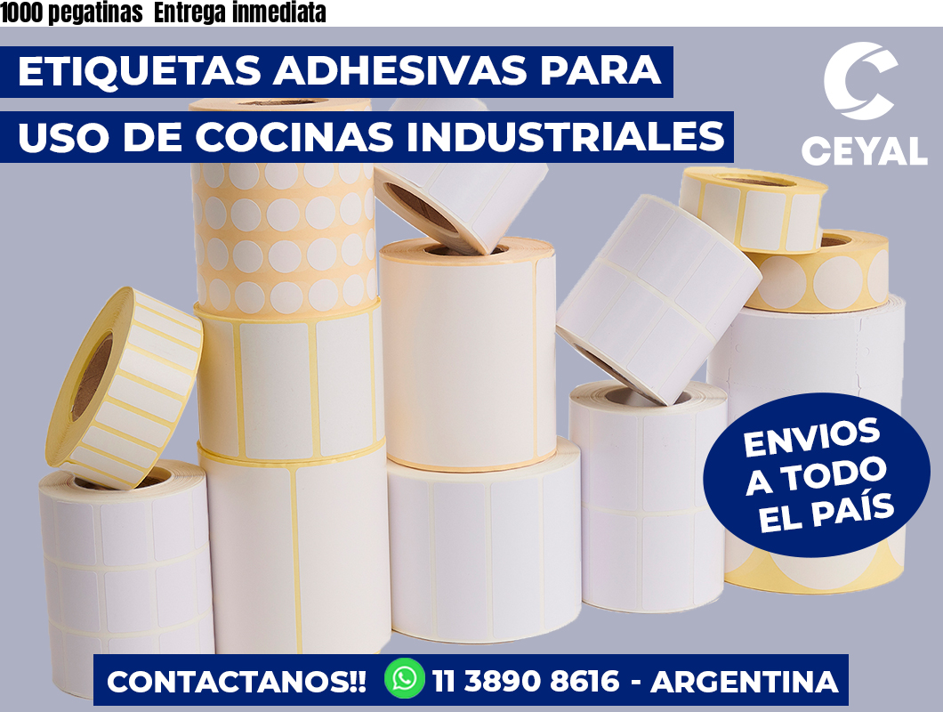 1000 pegatinas Entrega inmediata