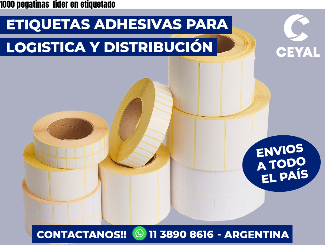 1000 pegatinas líder en etiquetado