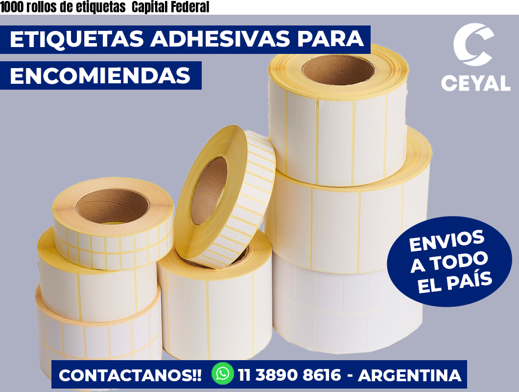 1000 rollos de etiquetas  Capital Federal