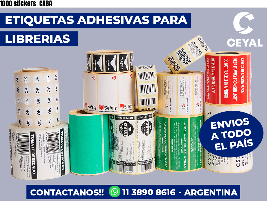 1000 stickers CABA