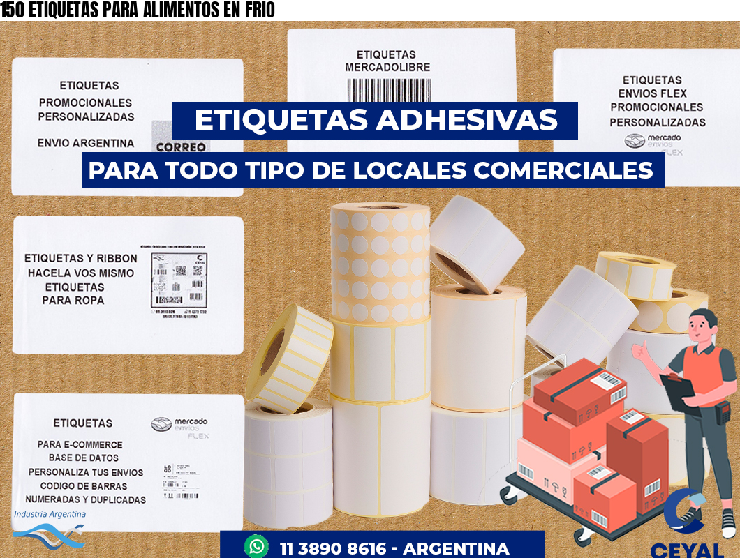 150 ETIQUETAS PARA ALIMENTOS EN FRIO