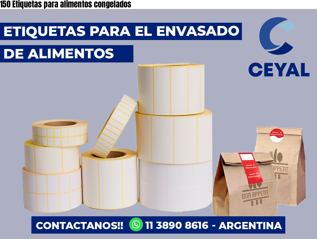150 Etiquetas para alimentos congelados