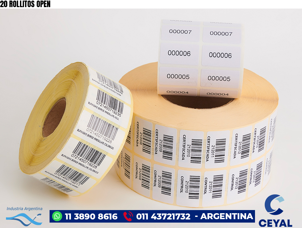20 ROLLITOS OPEN