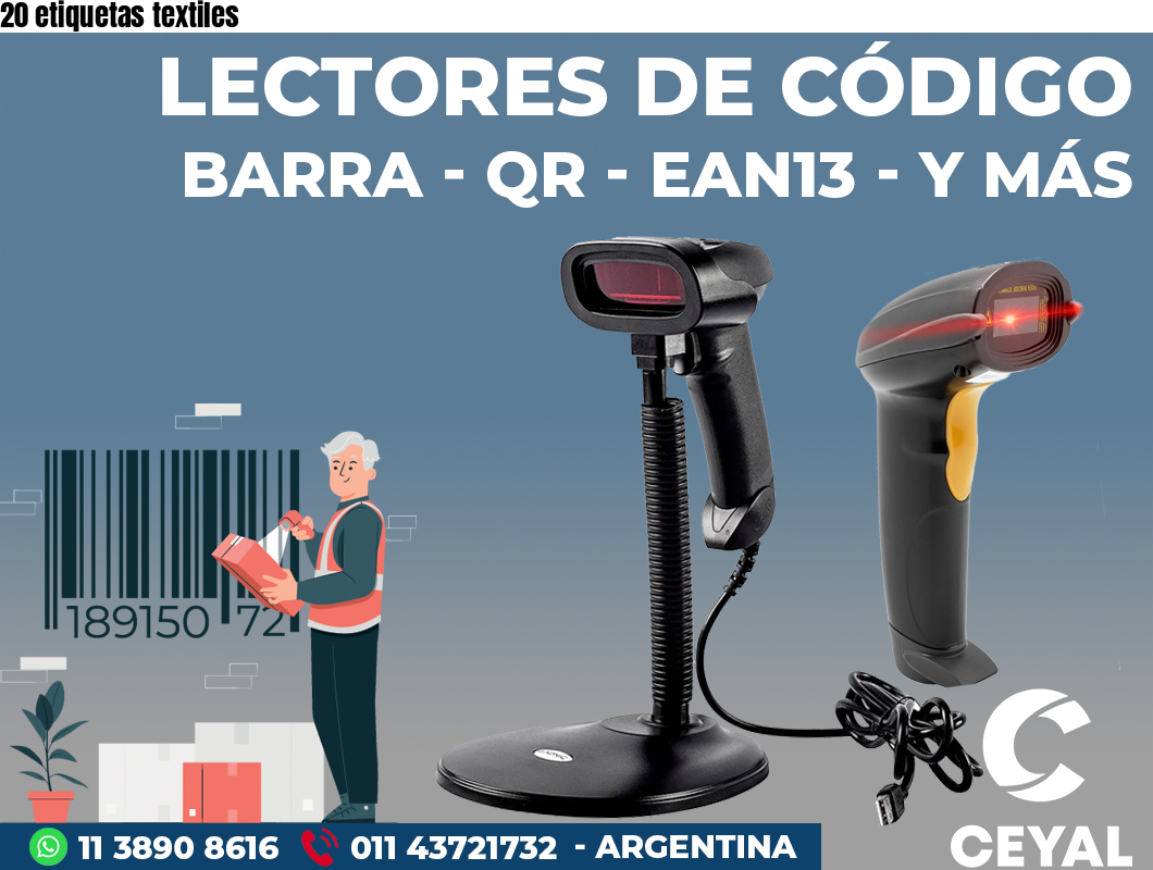 20 etiquetas textiles