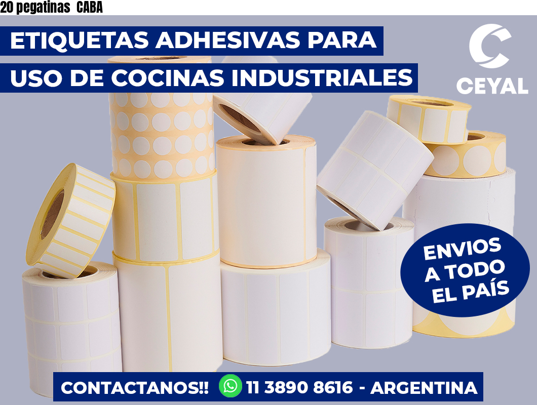 20 pegatinas CABA
