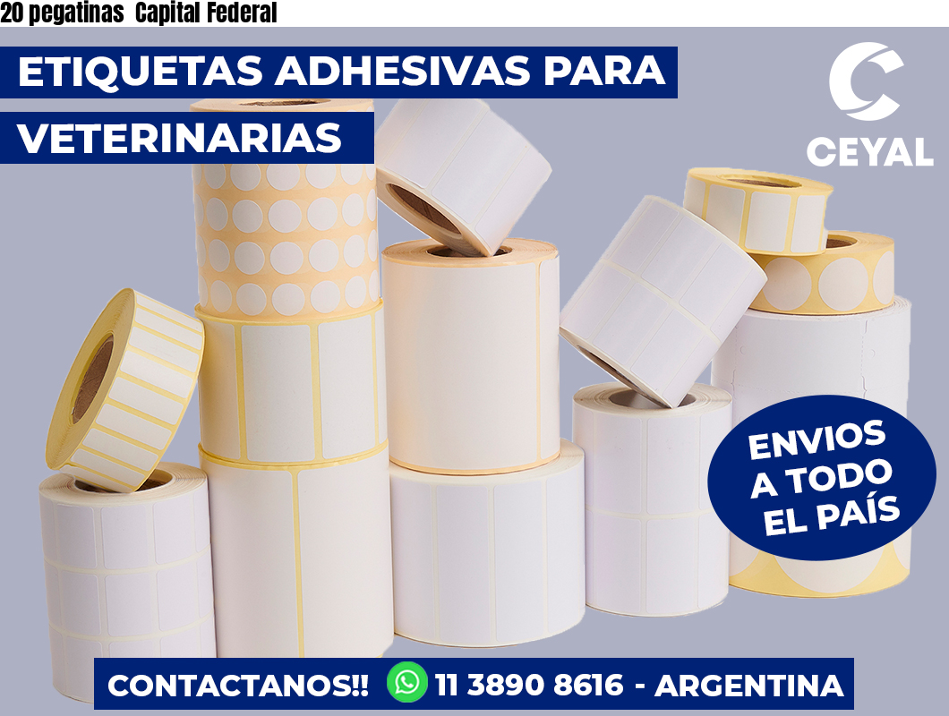 20 pegatinas  Capital Federal