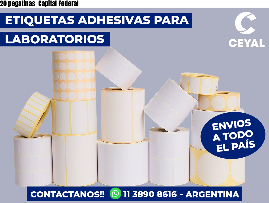 20 pegatinas  Capital Federal