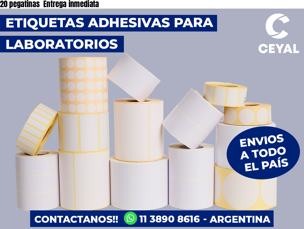 20 pegatinas Entrega inmediata