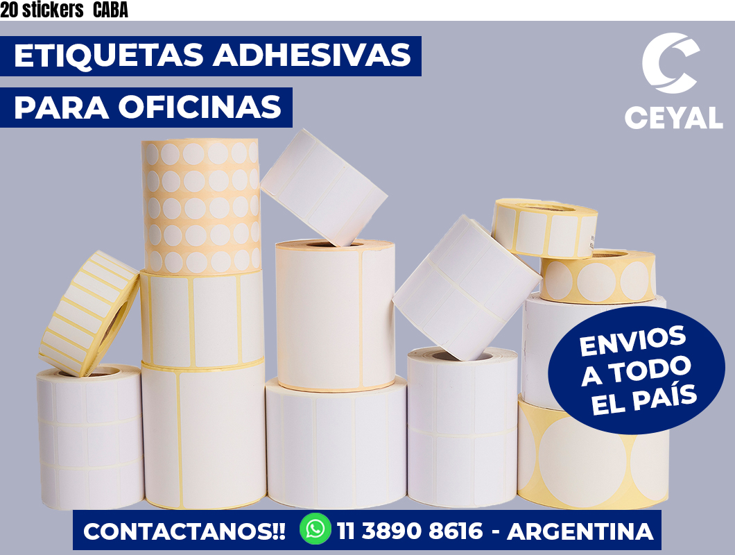 20 stickers CABA