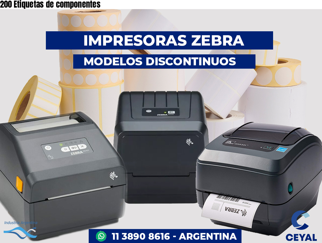 200 Etiquetas de componentes